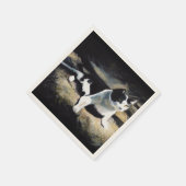 Melvin Cat Fine Art Serviette (Ecke)