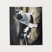 Melvin Cat Fine Art Wandteppich (Vorderseite)