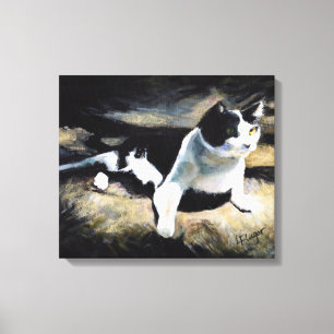 Melvin der Katze Fine Art Leinwanddruck
