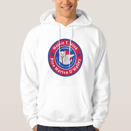 Melvin T. Mink der Hoodie Männer (Vorderseite)