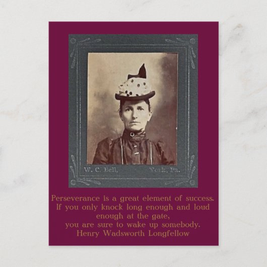 Melvina Jane (Rupp) Zarfos of York Co., PA Postkarte (Vorderseite)