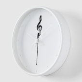 Melzen von White Treble Clef White Uhr (Winkel)