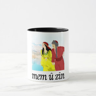 mem u zin, kurdische Liebesgeschichte, Kurdistan Tasse