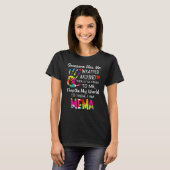 Mema Grandma Nickname Niedlich Mema T-Shirt (Vorne ganz)