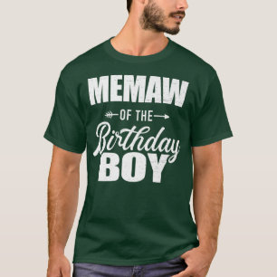 Mema of the Birthday Boy Matching Family  T-Shirt