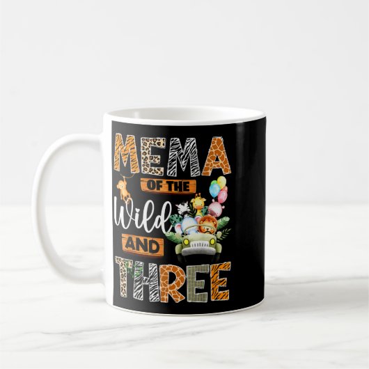Mema Of The Wild And Three 3rd Birthday Boy Safari Kaffeetasse (Links)