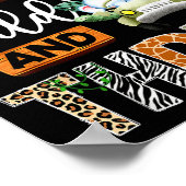 Mema Of The Wild And Three 3rd Birthday Boy Safari Poster (Ecke)