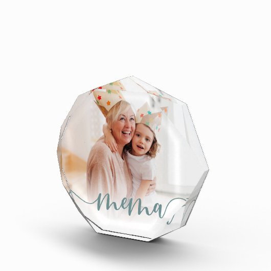 Mema | Oma Script Overlay Fotoblock (Rechts)