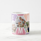 MEMAW 5 Foto bearbeitet 5 Letter Honeycomb Kaffeetasse (Mittel)