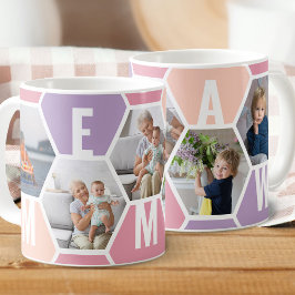 MEMAW 5 Foto bearbeitet 5 Letter Honeycomb Kaffeetasse