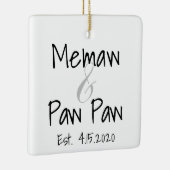 Memaw and Paw Paw First Grandchild Ornament (Rechts)