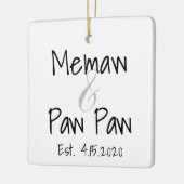 Memaw and Paw Paw First Grandchild Ornament (Links)