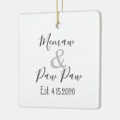 Memaw and Paw Paw First Grandchild Ornament (Links)