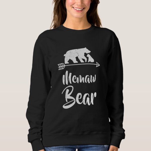 Memaw Bär Matching Familie Weihnachtskostüm Sweatshirt (Vorderseite)
