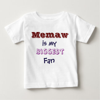 Memaw ist mein größter Fan Säugling Kleinkind T - Baby T-shirt
