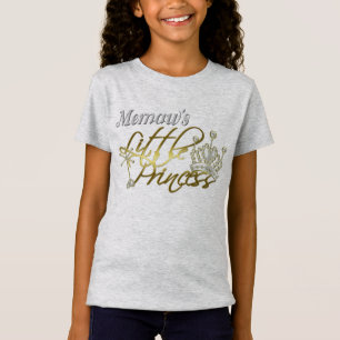 Memaw Little Princess Girls' Fine Jersey T - Shirt
