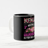 Memaw/Oma Zweifarbige Tasse (Vorderseite Links)
