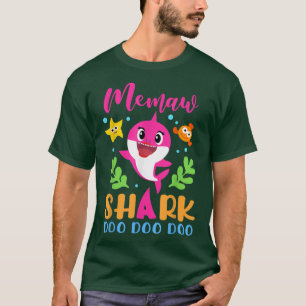 Memaw SharkMemaw Shark Lover Family Mütter Day T-Shirt