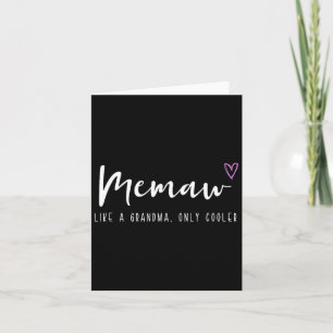 Memaw wie eine Oma, nur cooler zum Muttertag  Karte