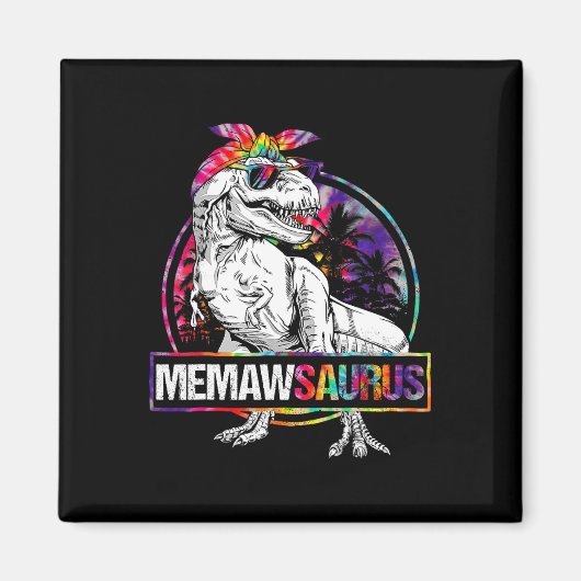 Memawsaurus Dinosaurier Memaw Saurus Familienpasse Magnet (Vorne)
