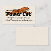 Member Card Power Cat Owners Group Visitenkarte (Vorne/Hinten)