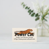 Member Card Power Cat Owners Group Visitenkarte (Stehend Vorderseite)