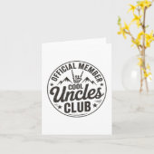 Member Cool Uncles Club Funny Uncle Father's Day  Karte (Gelbe Blume)