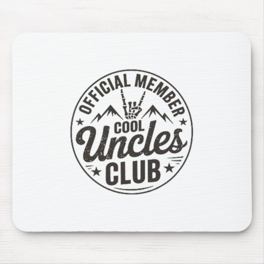 Member Cool Uncles Club Funny Uncle Father's Day  Mousepad (Vorne)