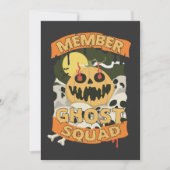 Member Ghost Squad Funny Matching Cousin Halloween Einladung (Vorderseite)