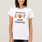Member of cat loves association T-Shirt (Vorderseite)