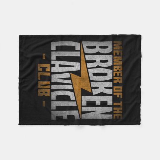 Member Of The Broken Clavicle Club - Recovery Quot Fleecedecke (Vorderseite (Horizontal))