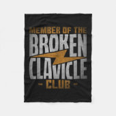 Member Of The Broken Clavicle Club - Recovery Quot Fleecedecke (Vorderseite)