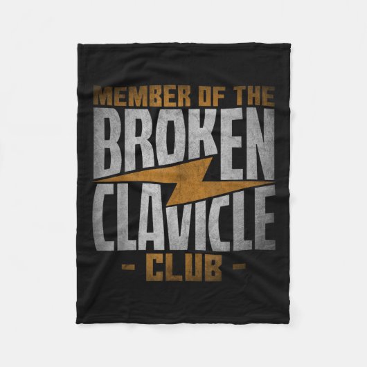 Member Of The Broken Clavicle Club - Recovery Quot Fleecedecke (Vorderseite)