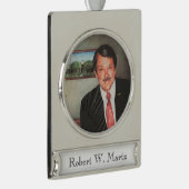 Membername des FOTOS Sonderzeitloser Sake Banner-Ornament Silber (Rechts)