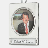 Membername des FOTOS Sonderzeitloser Sake Banner-Ornament Silber (Links)