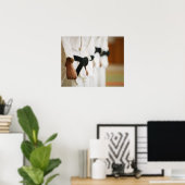 Members of a Judo Dojo Lined Up Poster (Heimbüro)