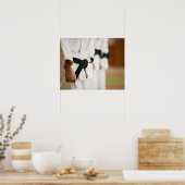 Members of a Judo Dojo Lined Up Poster (Küche)