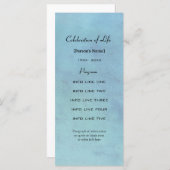 Memberservice Blue Aquarellkarte Programm (Vorne/Hinten)