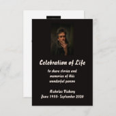 Memberservice Custom Person Motorrad Einladung (Vorne/Hinten)