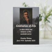 Memberservice Custom Person Night Sky Nighttime Einladung (Stehend Vorderseite)