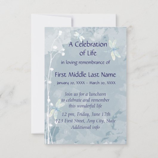 Memberservice Dragonfly Custom Einladung (Rückseite)