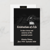 Memberservice Einladen Pianisten zum Musiker Einladung (Vorne/Hinten)