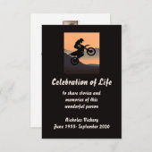 Memberservice Einladen von Motorradfahrern Einladung (Vorne/Hinten)