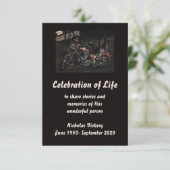 Memberservice Einladen von Motorradfahrern Einladung (Stehend Vorderseite)