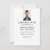 Memberservice Einladen Wasserfarben Kardinal Bird Einladung (Rückseite)