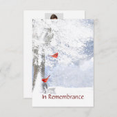 Memberservice Einladen Wasserfarben Kardinal Bird Einladung (Vorne/Hinten)