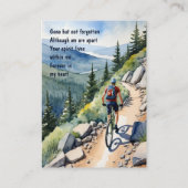 Memberservice Einladen Wasserfarbenrad Fahrrad Visitenkarte (Rückseite)