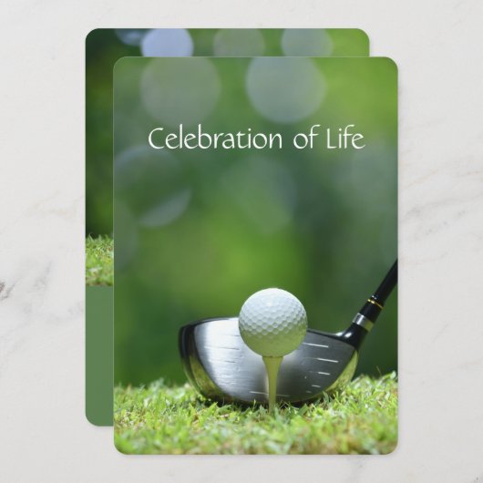 Memberservice Einladung Golfers Golfplatz (Vorne/Hinten)