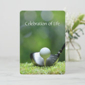 Memberservice Einladung Golfers Golfplatz (Stehend Vorderseite)