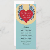 Memberservice-Einladung oder Programmkarte Programm (Vorne/Hinten)